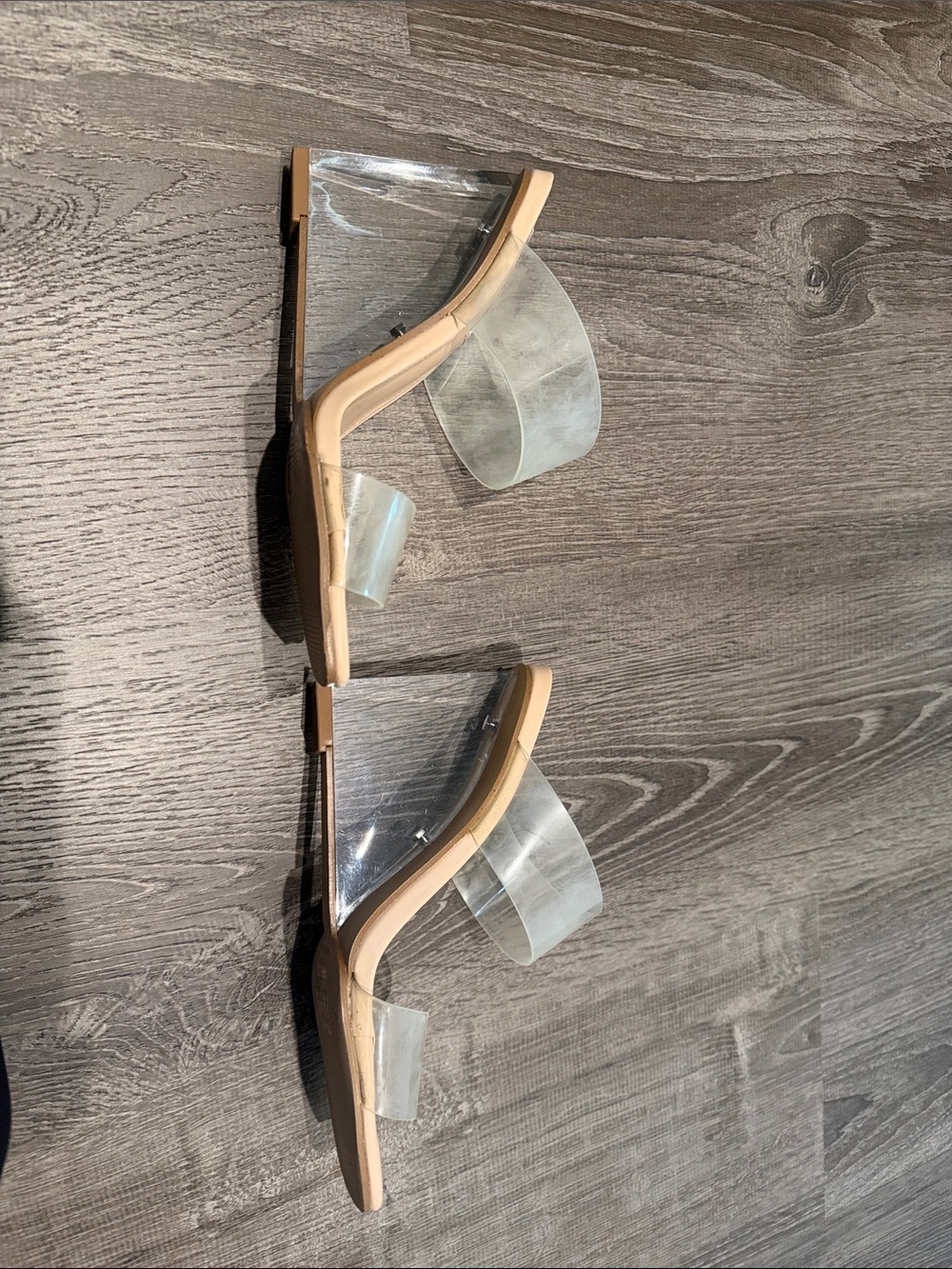 Steve Madden Clear Strap Block Heel Sandals - Picture 2 of 8